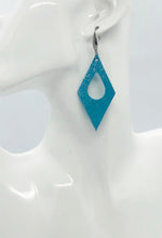 Load image into Gallery viewer, Minty Turquoise Leather Earrings - E19-1953