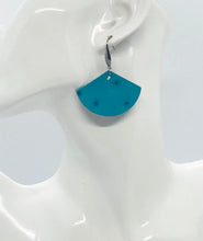 Load image into Gallery viewer, Turquoise Embossed Genuine Leather Earrings - E19-1956