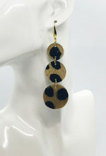 Load image into Gallery viewer, Hair On Cheetah Leather Earrings - E19-1968