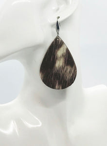 Hair On Genuine Leather Earrings - E19-1969