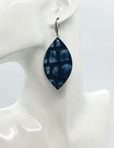 Blue Genuine Leather Earrings - E19-1993