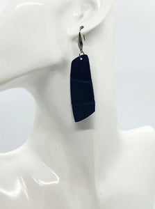 Blue Genuine Leather Earrings - E19-1995
