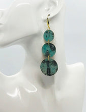 Load image into Gallery viewer, Driftwood Embossed Leather Earrings - E19-1996