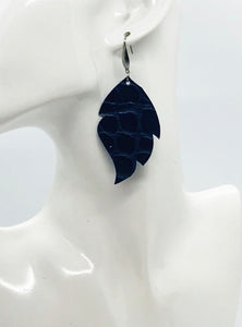 Blue Genuine Leather Earrings - E19-2001