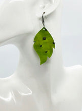 Load image into Gallery viewer, Green Genuine Leather Earrings - E19-2003