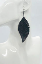 Load image into Gallery viewer, Fringe Snake Skin Leather Earrings - E19-2009