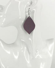 Load image into Gallery viewer, Burgundy Suede Leather Earrings - E19-2150
