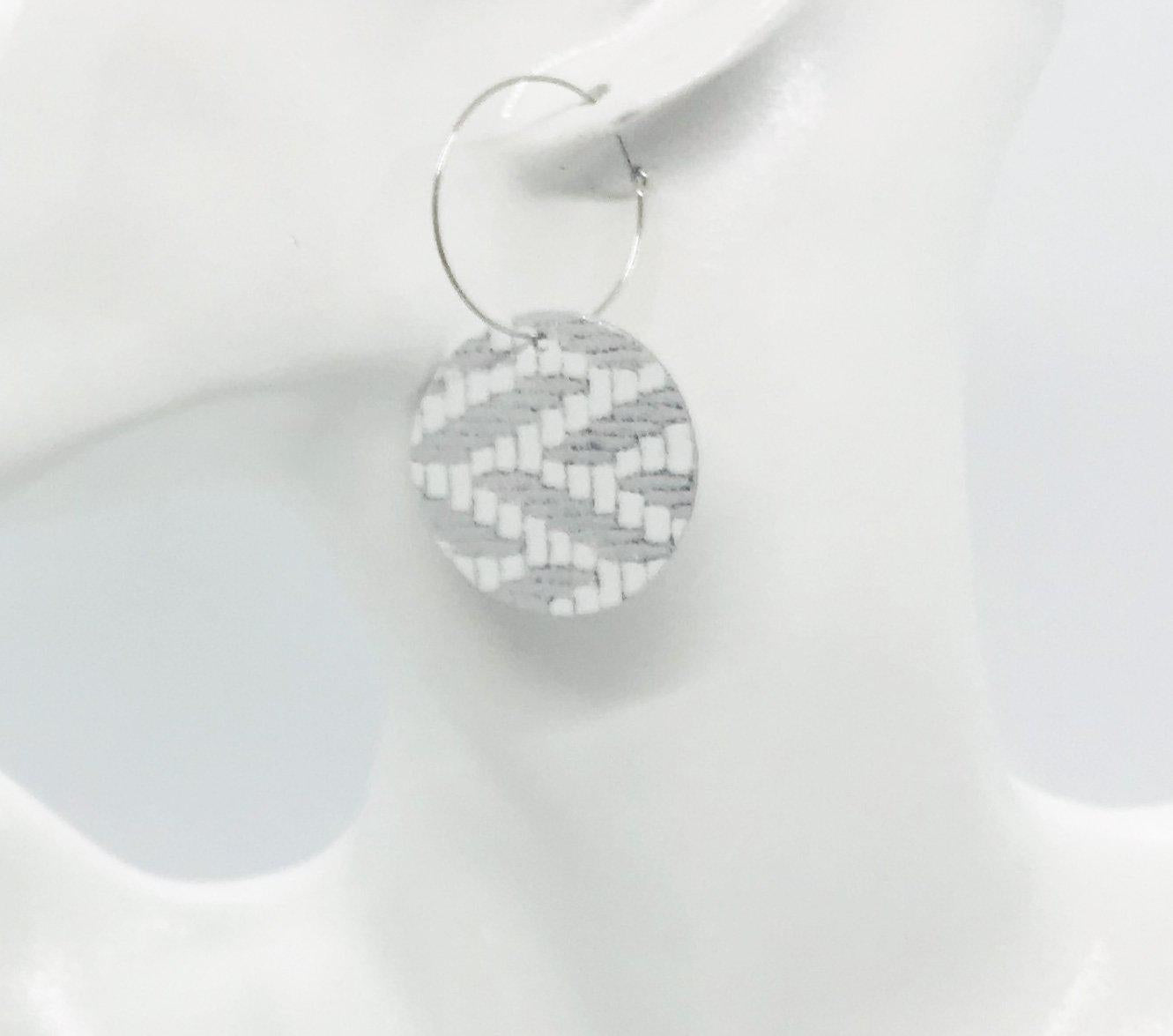 Genuine Leather Hoop Earrings - E19-217