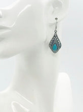 Load image into Gallery viewer, Turquoise Dangle Earrings - E19-2292