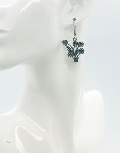 Metal Dangle Earrings - E19-2325
