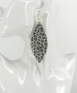 Leopard Leather Fringe Earrings - E19-2485