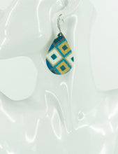 Load image into Gallery viewer, Fine Glitter on Leather Earrings - E19-2489