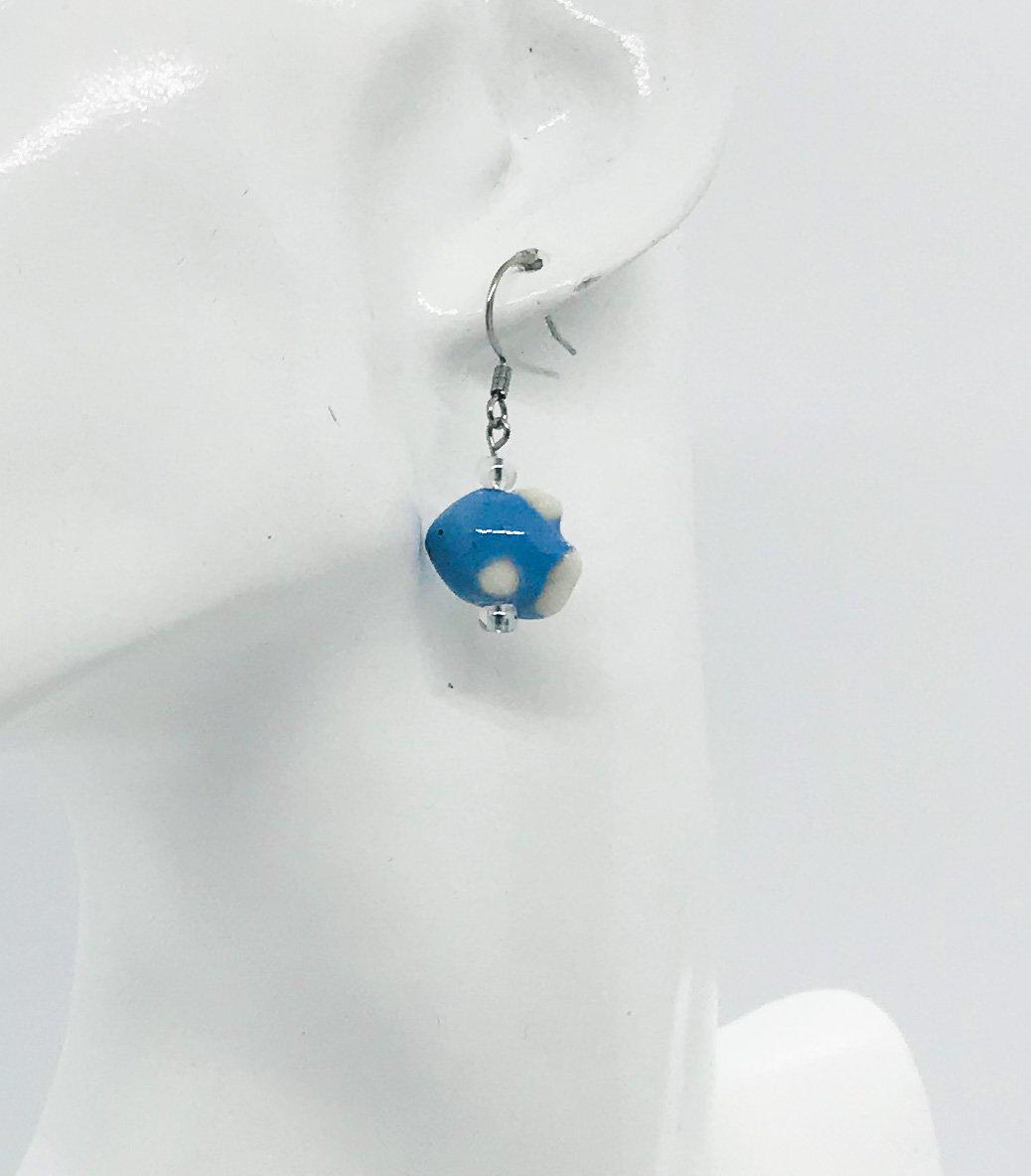 Glass Bead Dangle Earrings - E19-250