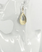 Load image into Gallery viewer, Gold Genuine Leather Earrings - E19-2578