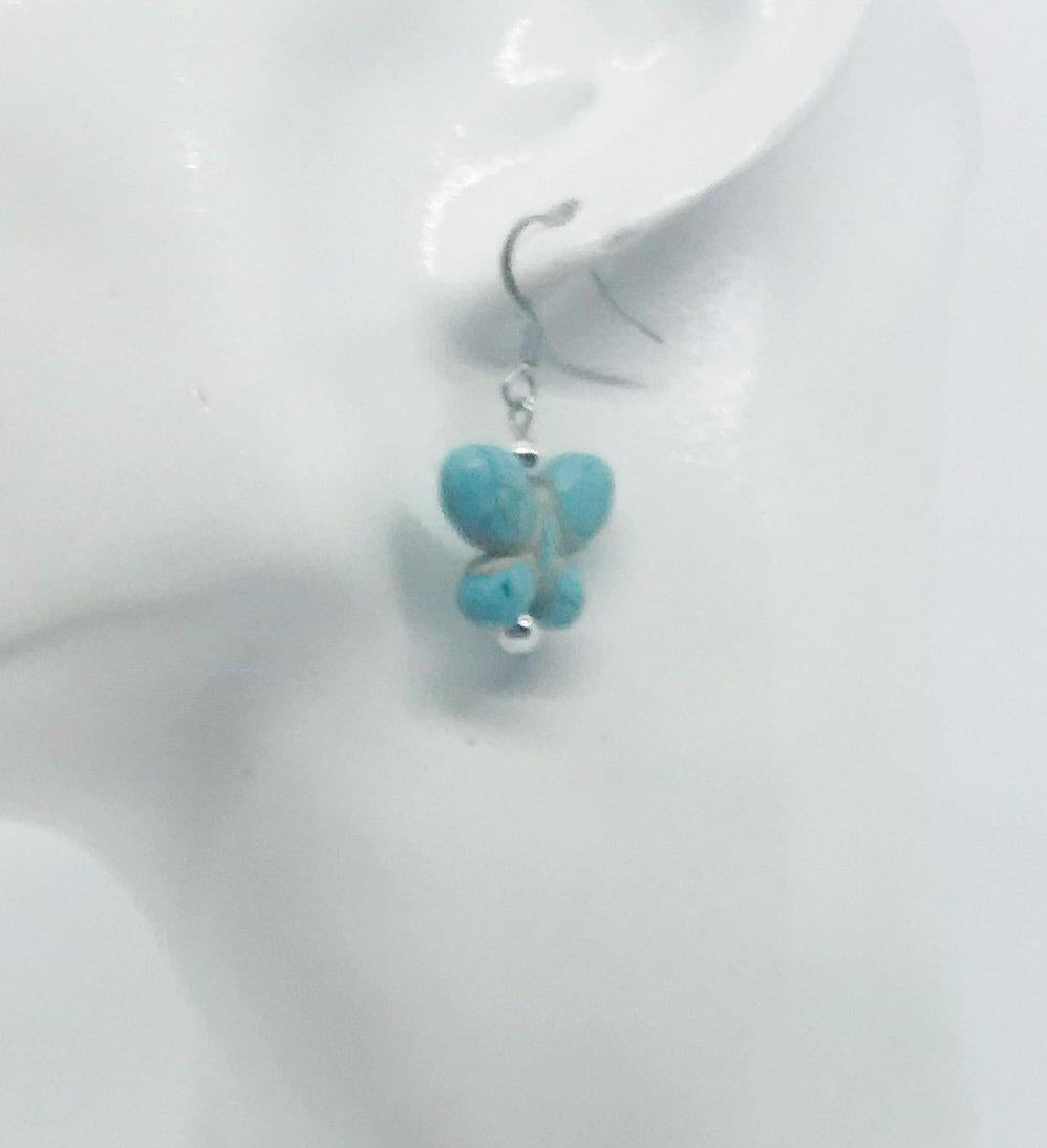 Glass Bead Dangle Earrings - E19-257
