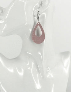 Pink Genuine Leather Earrings - E19-2595