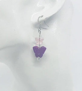 Glass Bead Dangle Earrings - E19-260