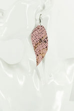 Load image into Gallery viewer, Fringe Snake Skin Leather Earrings - E19-2662