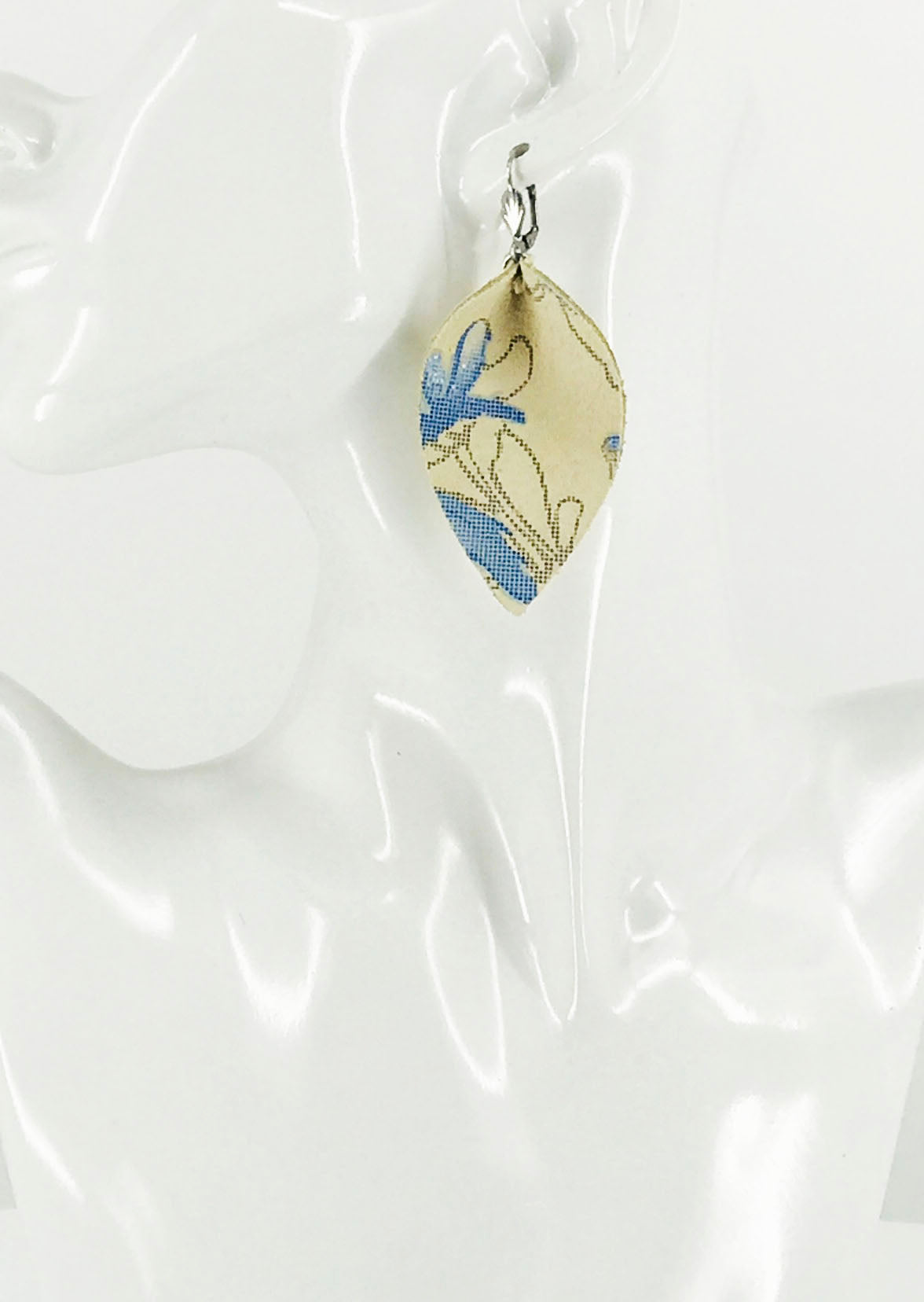Floral Pattern Leather Earrings - E19-2671