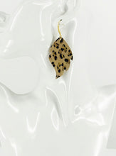 Load image into Gallery viewer, Natural Leopard Lambskin Leather Earrings - E19-2675