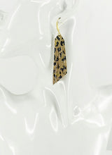 Load image into Gallery viewer, Natural Leopard Lambskin Leather Earrings - E19-2681