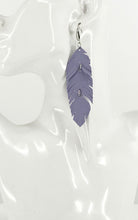 Load image into Gallery viewer, Lilac Feather Leather Earrings - E19-2685