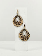 Load image into Gallery viewer, Hair On Leopard Leather and Pendant Earrings - E19-2704