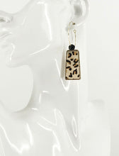 Load image into Gallery viewer, Hair On Leopard Pendant Hoop Earrings - E19-2710