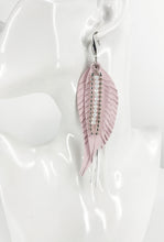 Load image into Gallery viewer, Genuine Leather Feather Earrings - E19-2725