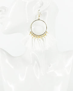 Bohemian Tassel Hoop Earrings - E19-2732