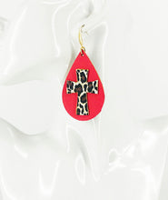 Load image into Gallery viewer, Layered Genuine Leather Earrings - E19-2815