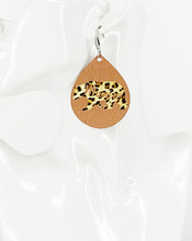 Load image into Gallery viewer, Rose Gold Mama Bear Faux Leather Earrings - E19-2851