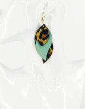 Load image into Gallery viewer, Leopard Faux Leather Layered Earring s- E19-2864