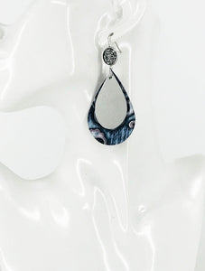 Faux Druzy and Leather Earrings - E19-2873