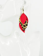 Load image into Gallery viewer, Layered Genuine Leather Earrings - E19-2892