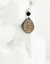 Load image into Gallery viewer, Druzy Agate and Genuine Leather Earrings - E19-2911