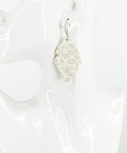 Load image into Gallery viewer, Nude Leopard Cork on Leather Earrings - E19-2933