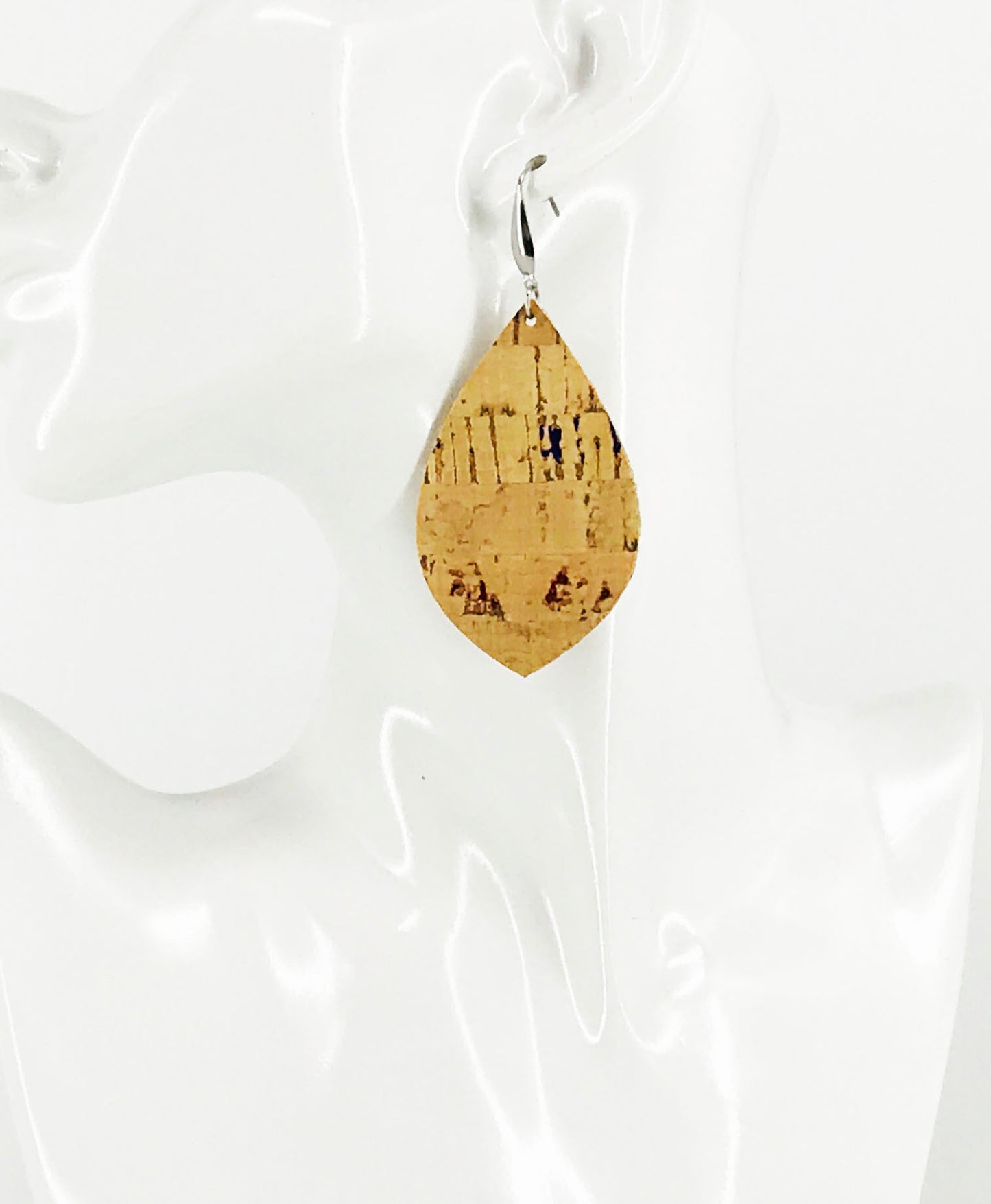 Rainbow Striped Cork Earrings - E19-2942