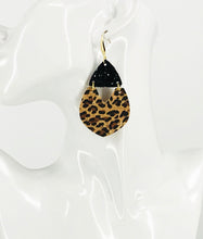 Load image into Gallery viewer, Chunky Glitter and Baby Cheetah Cork Earrings - E19-2958