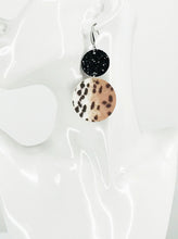 Load image into Gallery viewer, Leopard Faux Leather and Chunky Glitter Earrings - E19-2984