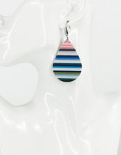 Load image into Gallery viewer, Striped Faux Leather Earrings - E19-2985
