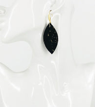 Load image into Gallery viewer, Black and Gold Cork Earrings - E19-2995