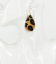 Load image into Gallery viewer, Chocolate Leopard Cork Earrings - E19-3003