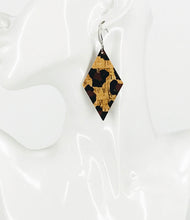Load image into Gallery viewer, Leopard Cork Earrings - E19-3018