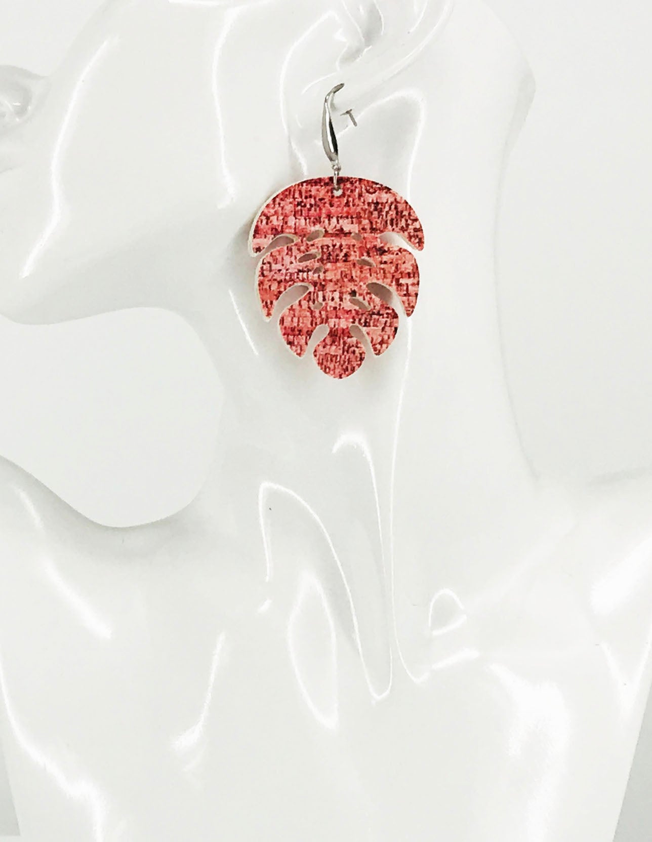 Red Cork Earrings - E19-3030