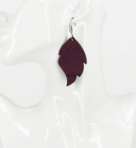 Purple Portuguese Cork Earrings - E19-3057