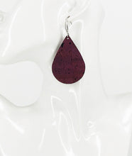 Load image into Gallery viewer, Purple Portuguese Cork Earrings - E19-3059