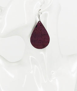 Purple Portuguese Cork Earrings - E19-3059