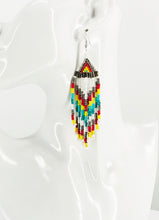 Load image into Gallery viewer, Bohemian Beaded Fringe Earrings - E19-3085