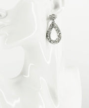 Load image into Gallery viewer, Large Metal Geometric Dangle Stud Earrings - E19-3111